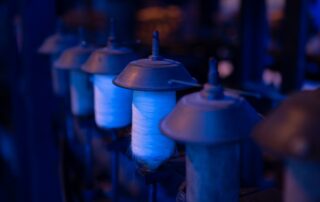 Chirols - Écomusée du moulinage - Bobines de fil ©S.Bugnon