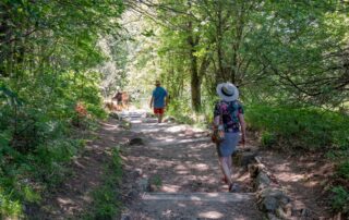 Péreyres - Ray Pic - marches sur le sentier vers la cascade ©sourcesetvolcans