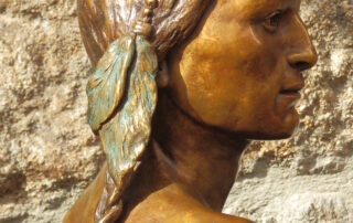 Jeune Comanche - Bronze Patiné