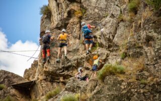 via ferrata du pont du diable en famille
