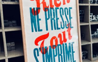 affiche atelier super sans plomb à Jaujac en Ardèche