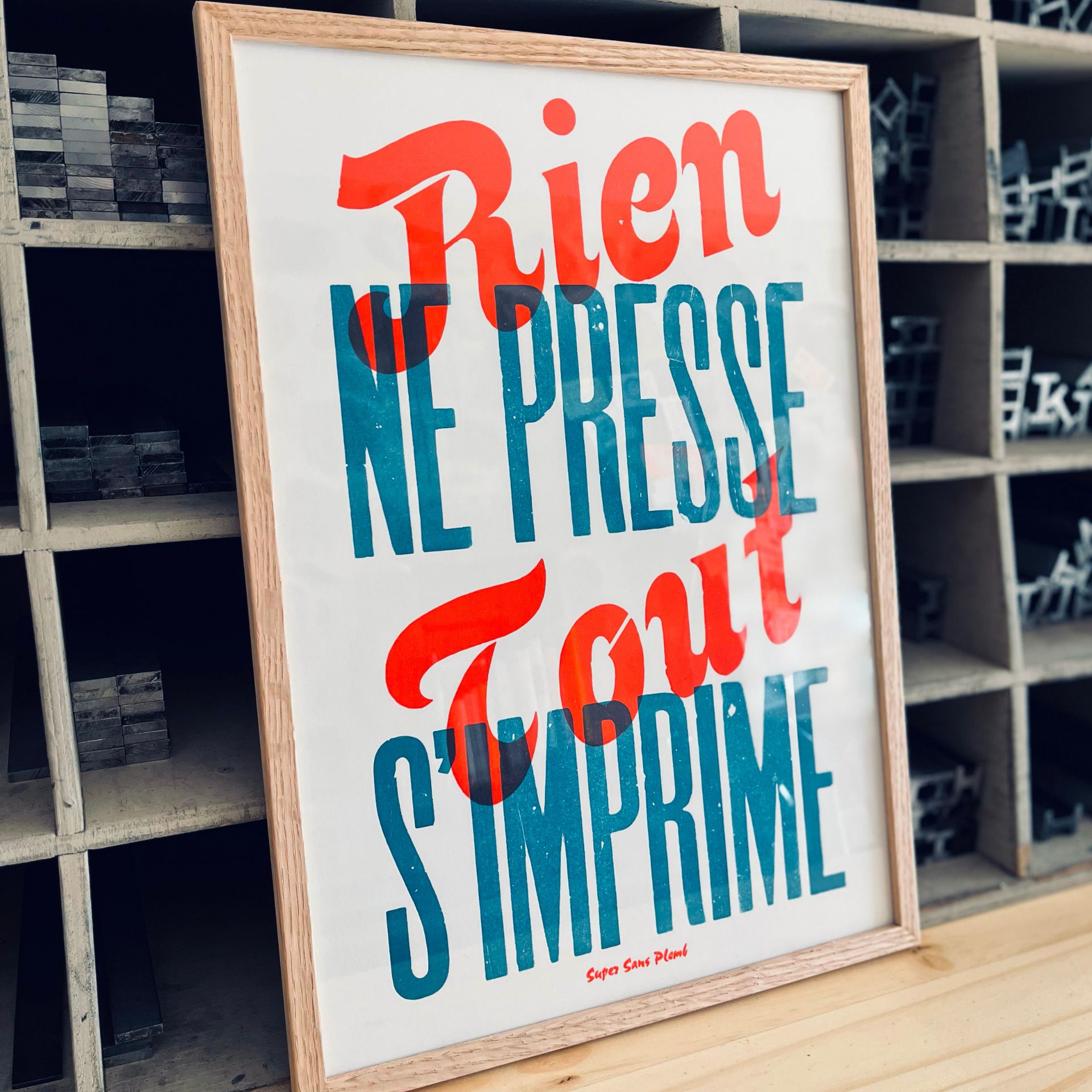 affiche atelier super sans plomb à Jaujac en Ardèche