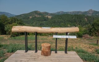 Belvédère sonore du verger conservatoire des châtaigniers de l'Ardèche_Parc National des Monts d'Ardèche_Jaujac
