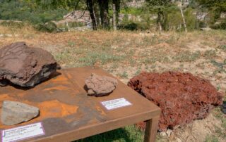 La lithothèque des jardins de la maison du parc_Jaujac