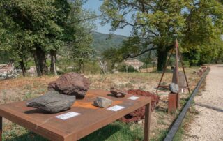 La lithothèque des jardins de la maison du parc_Jaujac