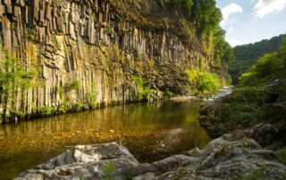 Fabras - Orgues basaltiques dans la vallée du Lignon-3 ©S.BUGNON