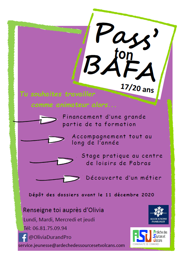 Affiche pass' ton BAFA